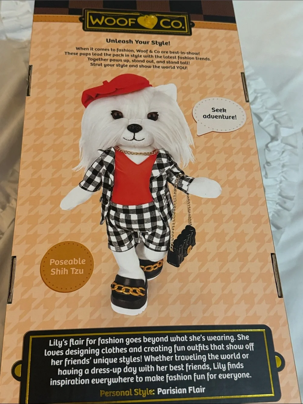 Woof & Co. lily plush